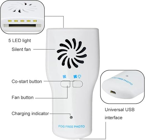 Electric Fog Free Intraoral Photography Mirror with LED