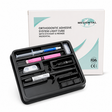 Medental Orthodontic Adhesive System Light Cure Kit with Etchant & Primer