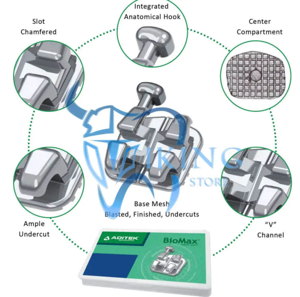 Aditek BioMax Orthodontic Bracket | Viking – Viking Dental Store